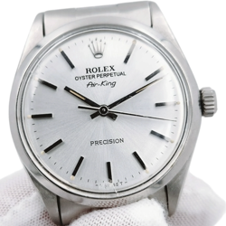 Men's Rolex 34mm Air-King Vintage Oyster Stainless Steel Wristwatch. (5500)