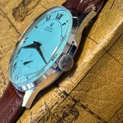 Rolex Marconi Tiffany Blue Watch 34.8mm