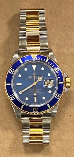 DATE BLUE DIAL