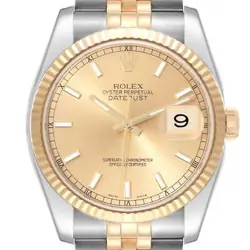 WITH GOLD DIAL.
