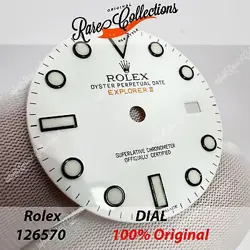 USED Usato Dial Quadrante Rolex 216570 Explorer Chromalight Blu Bianco