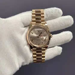 Rolex Day-Date 40mm Sundust Dial Watch 228235 Rose Gold