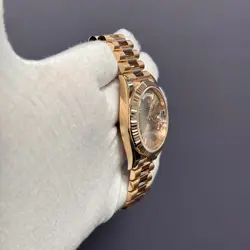 Rolex Day-Date 40mm Sundust Dial Watch 228235 Rose Gold