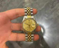 ROLEX DATEJUST GOLD MEN'S WATCH - 16013