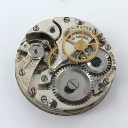 Stunning Dial / RARE Vintage ROLWATCO (Rolex) Mens 15J Watch Movement.