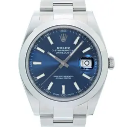 ROLEX DATEJUST 41 126300 BLUE OYSTER WARRANTY 2019