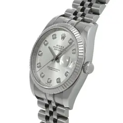 Rolex Datejust 116234G Z Number Manufactured Around 2006 Silver Diamond Watch r4