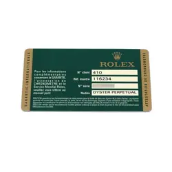 116234G NUMBER MANUFACTURED