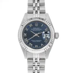 ROLEX DATEJUST 79174 BLUE ROME A NUMBER SECOND HAND WOMEN