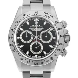 ROLEX DAYTONA 116520 BLACK Y NUMBER SECOND HAND MENS