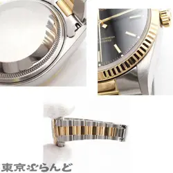 rolex Oyster Perpetual Black Dial 14233 YG watch men TO174886