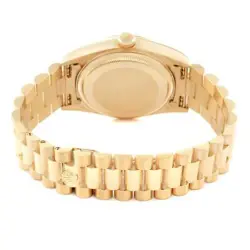 ROLEX PRESIDENT DAY-DATE YELLOW GOLD DIAMOND DIAL MENS WATCH 18038