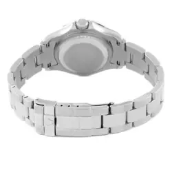 ROLEX YACHTMASTER 29 STEEL PLATINUM DIAL BEZEL LADIES WATCH 169622