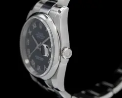 Rolex Datejust 36MM Blue Roman Dial SS WITH BOX AND PAPERS