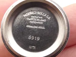 ROLEX DATE LADY 6919 JUBILEE THUNDERBIRD BEZEL AUTOMATIC YEAR 1972 STEEL WATCH
