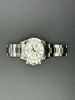 rolex daytona stainless steel 116520 white dial excellent cond papers tags boxes