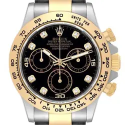 ROLEX COSMOGRAPH DAYTONA STEEL YELLOW GOLD DIAMOND MENS WATCH 116503 BOX CARD