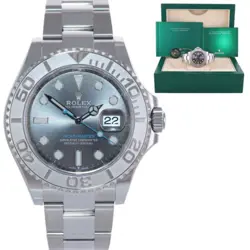 2023 MINT ROLEX YACHT-MASTER 40MM 126622 STAINLESS STEEL PLATINUM RHODIUM WATCH