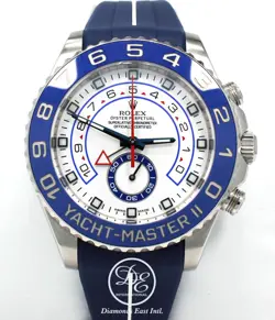 Rolex Yacht Master II 116680 44mm Rubber B and Oyster Steel Band Watch BOX/PAPER