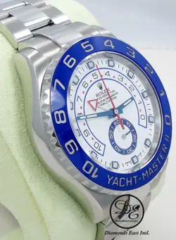 Rolex Yacht Master II 116680 44mm Rubber B and Oyster Steel Band Watch BOX/PAPER