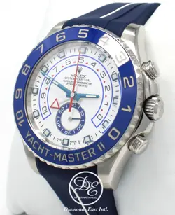 Rolex Yacht Master II 116680 44mm Rubber B and Oyster Steel Band Watch BOX/PAPER