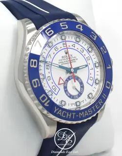 Rolex Yacht Master II 116680 44mm Rubber B and Oyster Steel Band Watch BOX/PAPER
