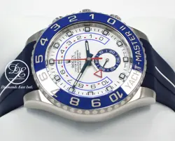 Rolex Yacht Master II 116680 44mm Rubber B and Oyster Steel Band Watch BOX/PAPER
