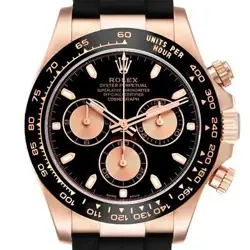 ROLEX DAYTONA ROSE GOLD BLACK DIAL MENS WATCH 116515 BOX CARD