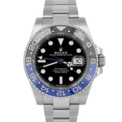 MINT ROLEX GMT-MASTER II BATMAN OYSTER STAINLESS STEEL 40MM 126710 BLNR BOX
