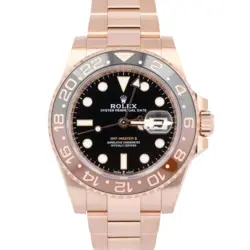 MINT 2023 ROLEX GMT-MASTER II 18K ROSE GOLD ROOT BEER 40MM WATCH 126715 CHNR BOX