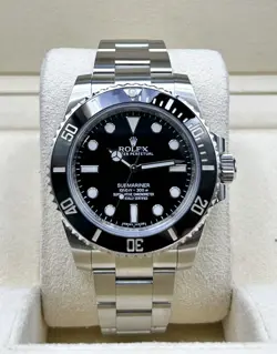 ROLEX SUBMARINER (NO DATE) BLACK DIAL 114060