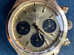 Rolex 18k 6265 Daytona Gold 6263 Chronograph On Bracelet 6241 Yellow Dial 727