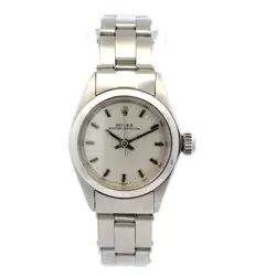 VINTAGE 1966 LADIES ROLEX OYSTER PERPETUAL STAINLESS STEEL 24MM 6618 AUTOMATIC