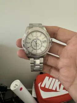 Rolex Sky-Dweller White 326934 Steel Oyster Bracelet with Steel Bezel