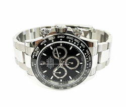 2024 ROLEX COSMOGRAPH DAYTONA 126500LN SILVER OYSTER BRACELET WITH BLACK BEZEL