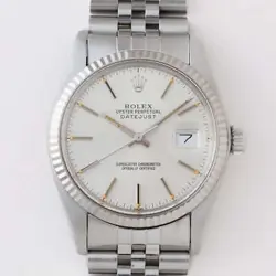 rolex Datejust 1983's 16014 Silver Dial watch men TO175287