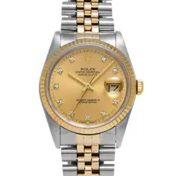 ROLEX DATEJUST DIAMOND 16233G MEN'S AUTOMATIC #GZ159