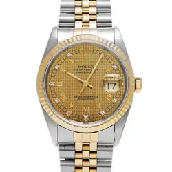 ROLEX DATEJUST DIAMOND 16233G MEN'S AUTOMATIC #GZ160