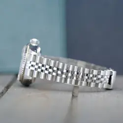 ROLEX LADY DATEJUST STEEL WATCH METAL BLUE GENUINE DIAMOND DIAL JUBILEE 26MM