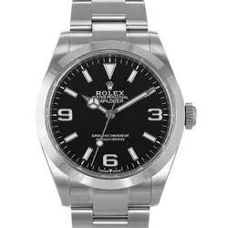 ROLEX EXPLORER 224270 40MM BLACK ARABIC SMOOTH STEEL OYSTER MENS WATCH 2023