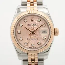 ROLEX DATEJUST 179171G SS×PG AT PINK HOLICON DIAL 2 EXTRA LINKS