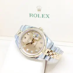 ROLEX 36MM 18K HALF YG CHAMPAGNE DIAMOND DATEJUST REF: 116233 (D SERIES)