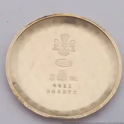 Rolex 4411 14k Gold Precision Mens Vintage Dress Wrist Watch