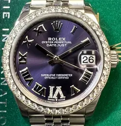 18K/STEEL AUBERGINE DIAMOND