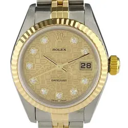 ROLEX DATEJUST 79173G YG DIAMOND AUTOMATIC LADIES #BS143