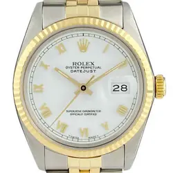 ROLEX DATEJUST 16013 YG AUTOMATIC MEN'S #BS132