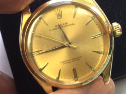 Vin. Rolex 14 KARAT YELLOW GOLD OP Ref 1005 AUTOMATIC CAL. 1560 34MM FROM 60’S!