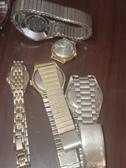 Vintage Watch Lot Of  9pcs (Movado Bulova Seiko Timex  Rolex ) For Repair/ Parts