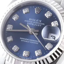 ROLEX Datejust 10P Diamond 79174G Blue A Number second hand Women
