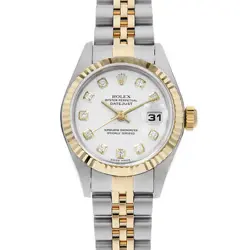ROLEX DATEJUST 10P DIAMOND 79173G WHITE F NUMBER SECOND HAND WOMEN